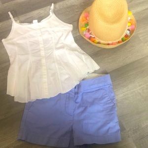 Crewcuts periwinkle shorts, girls size 7